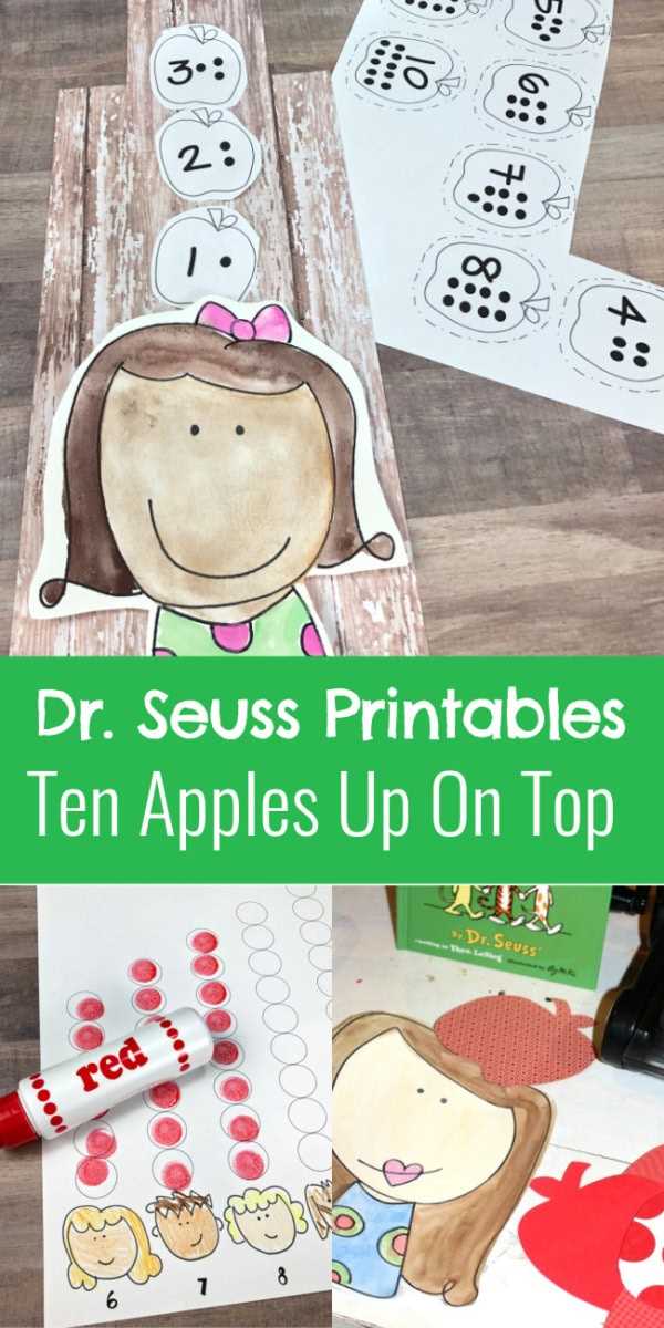 10 apples up on top free printables