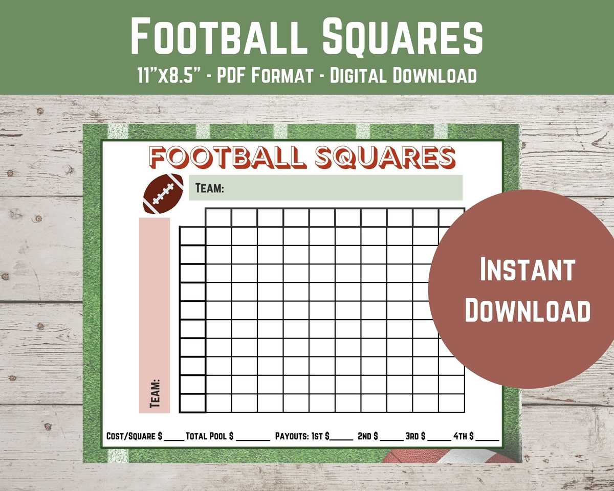 100 square printable football pool