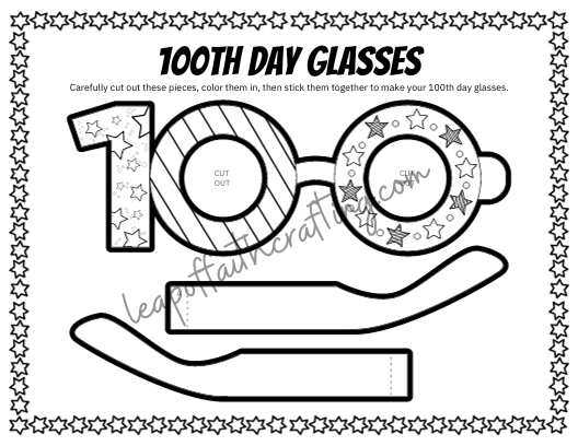 100th day of school free printables