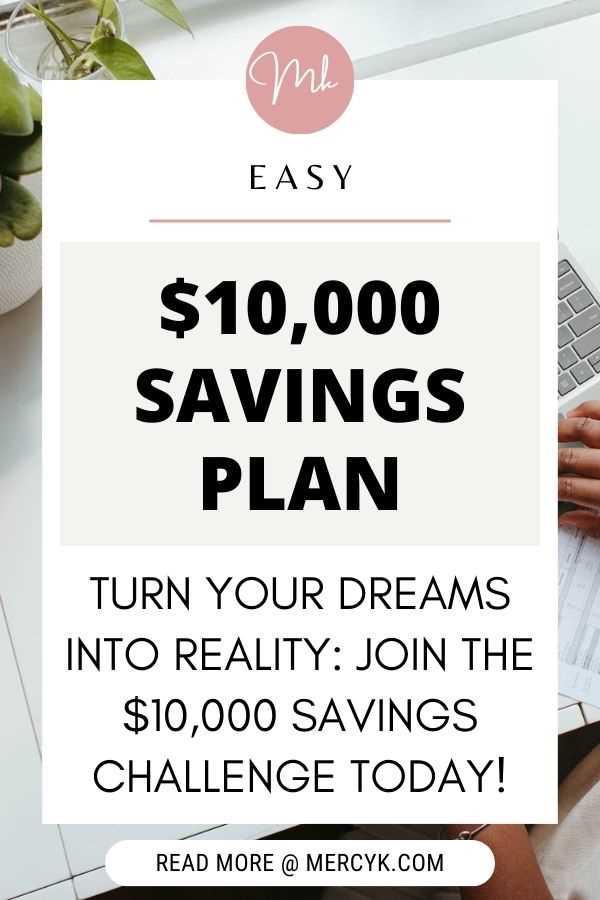 10k savings challenge free printable