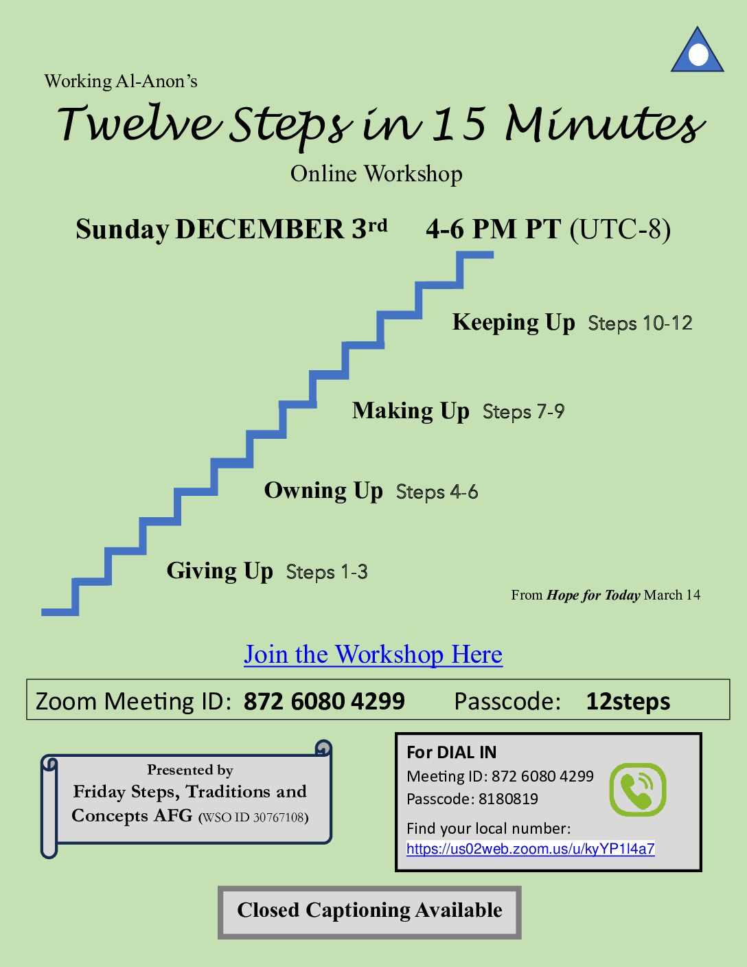 12 steps printable