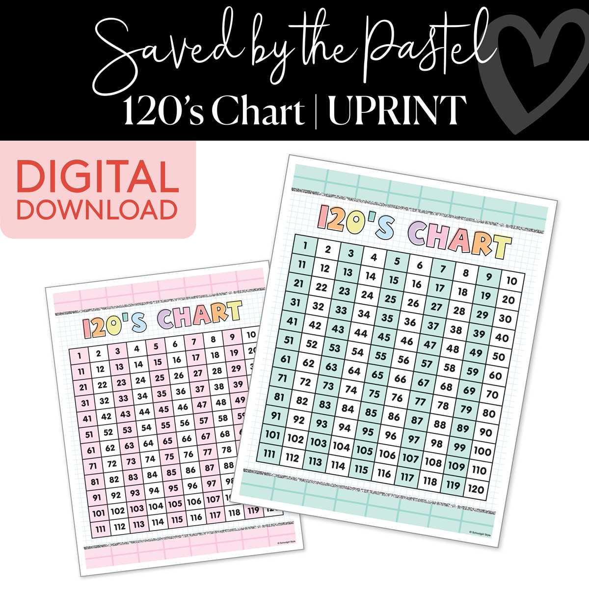 120 chart free printable