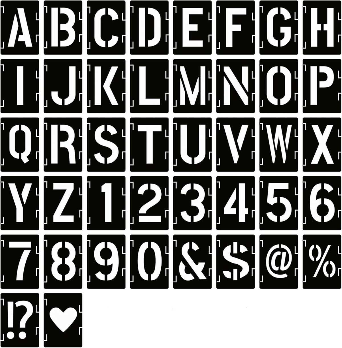 2 inch printable letter stencils