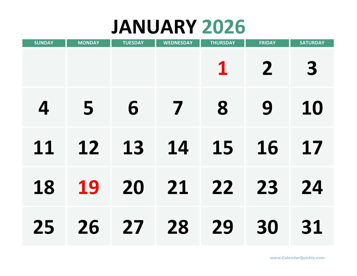 2026 federal holidays printable