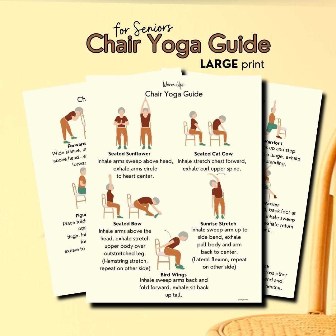 28 day chair yoga for seniors printable