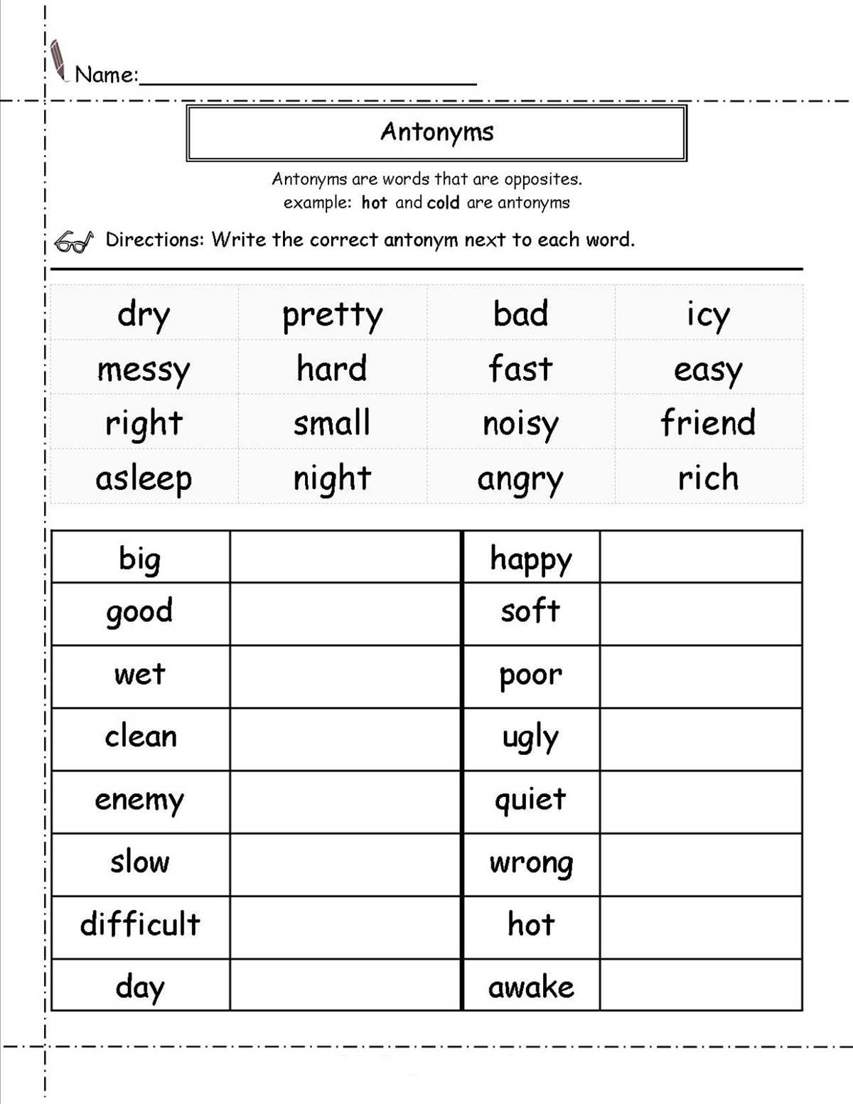 2nd grade worksheets free printable