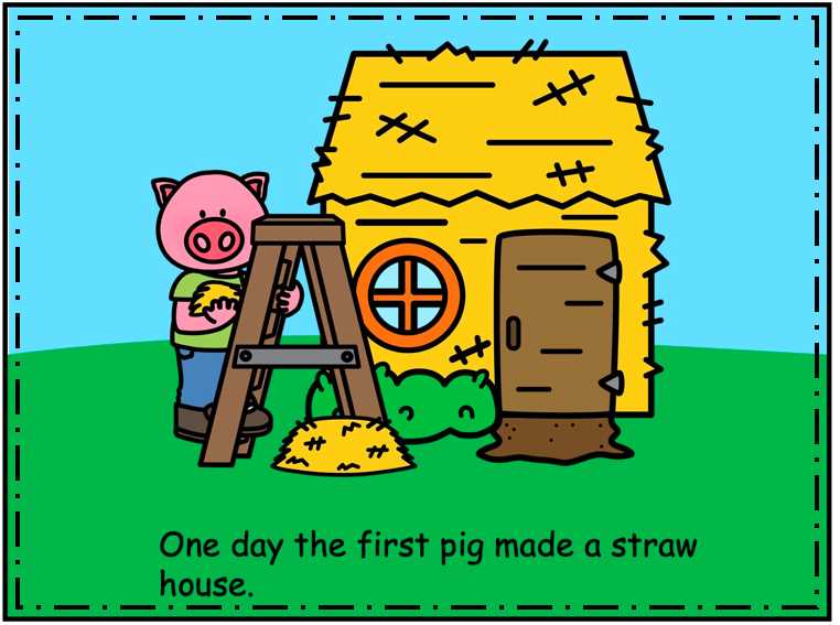 3 little pigs printable story