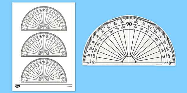 360 degree protractor printable