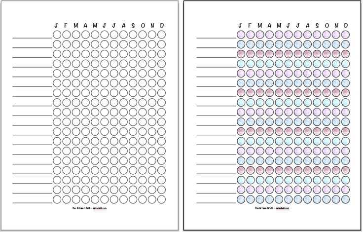 365 day habit tracker printable free