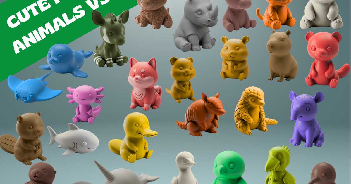 3d printable animals