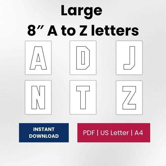 4 inch letter stencils printable free
