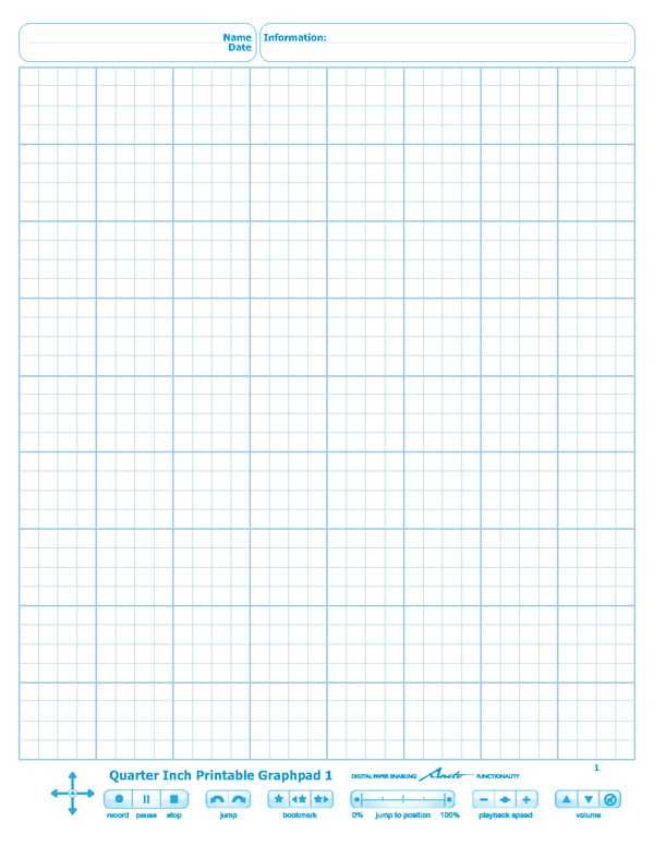 graph paper 1/4 inch printable