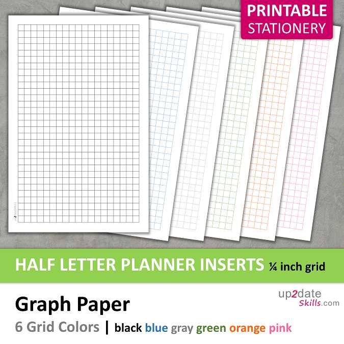 graph paper 1/4 inch printable
