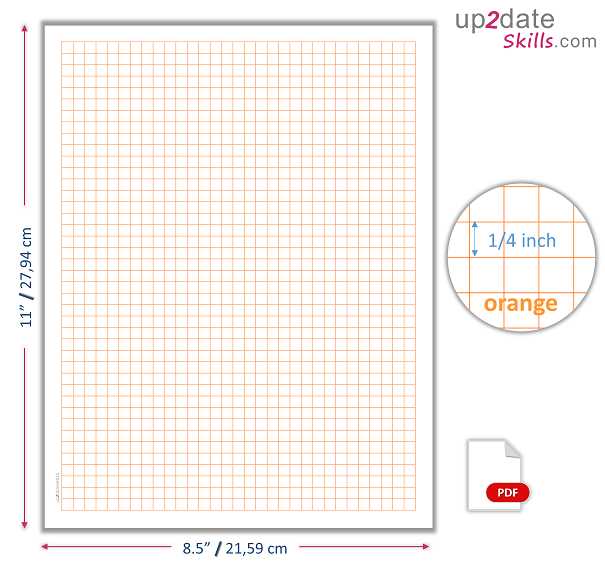 graph paper printable 1/4 inch