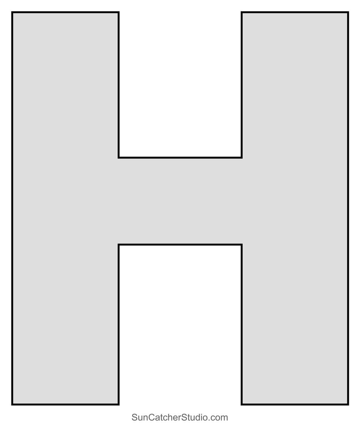 4 inch letter stencils printable free