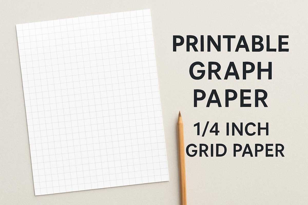 graph paper printable 1/4 inch