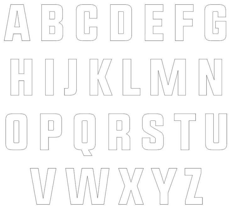 4 inch printable alphabet letters