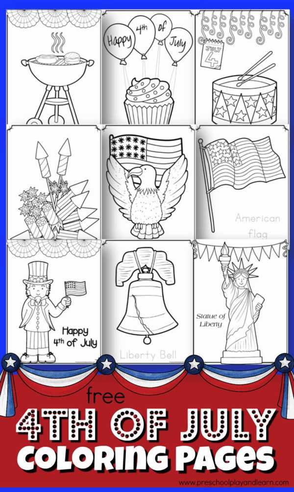 4th of july coloring pages printable