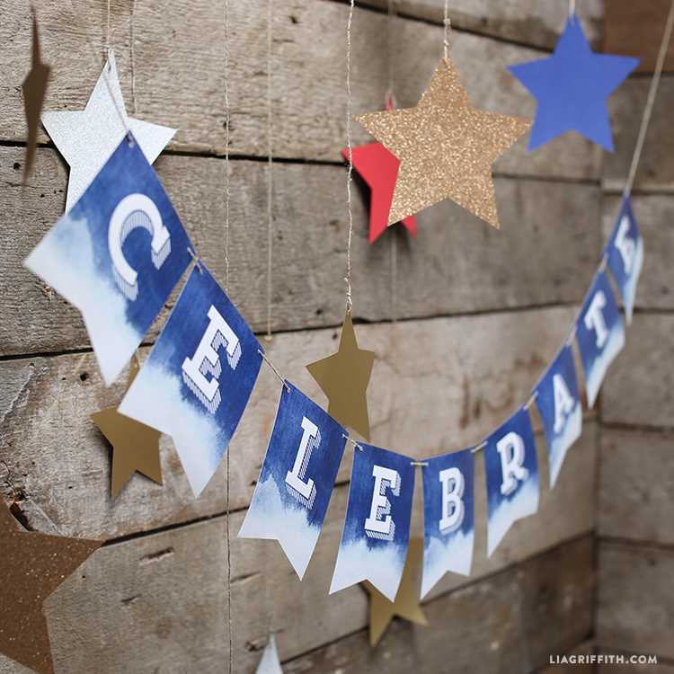 4th of july printable banner