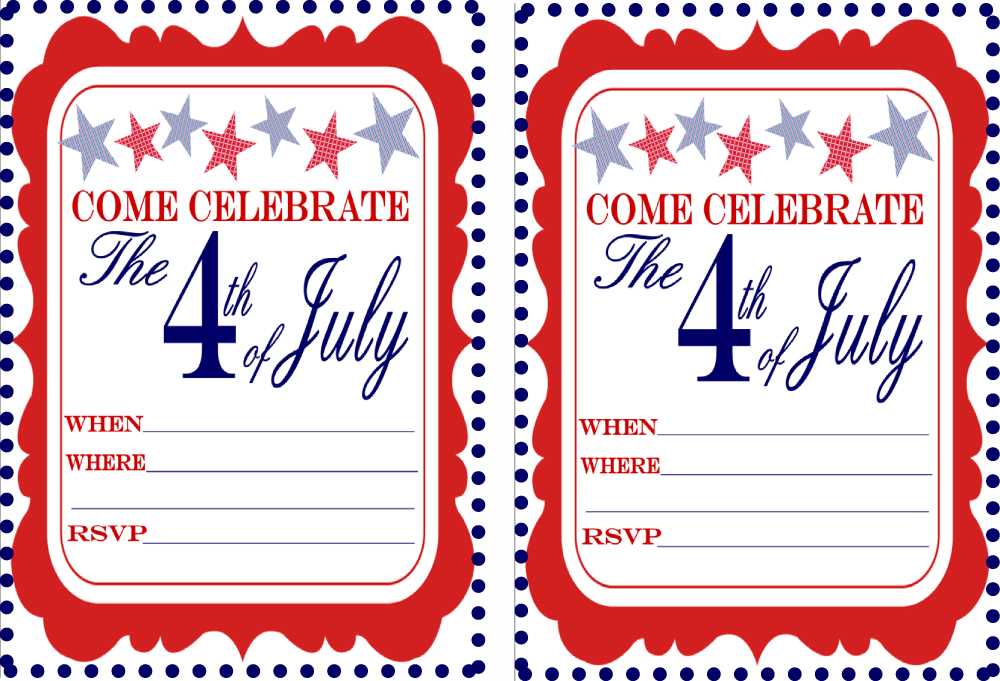 4th of july printables