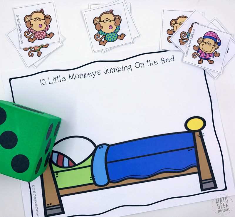5 little monkeys jumping on the bed printable