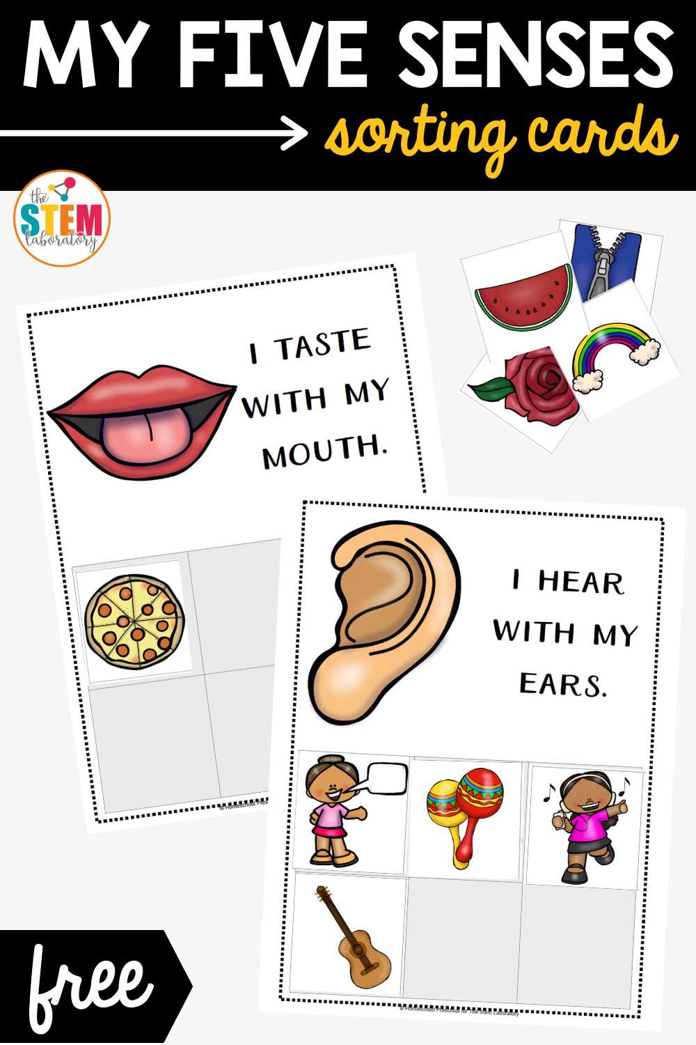 5 senses free printables