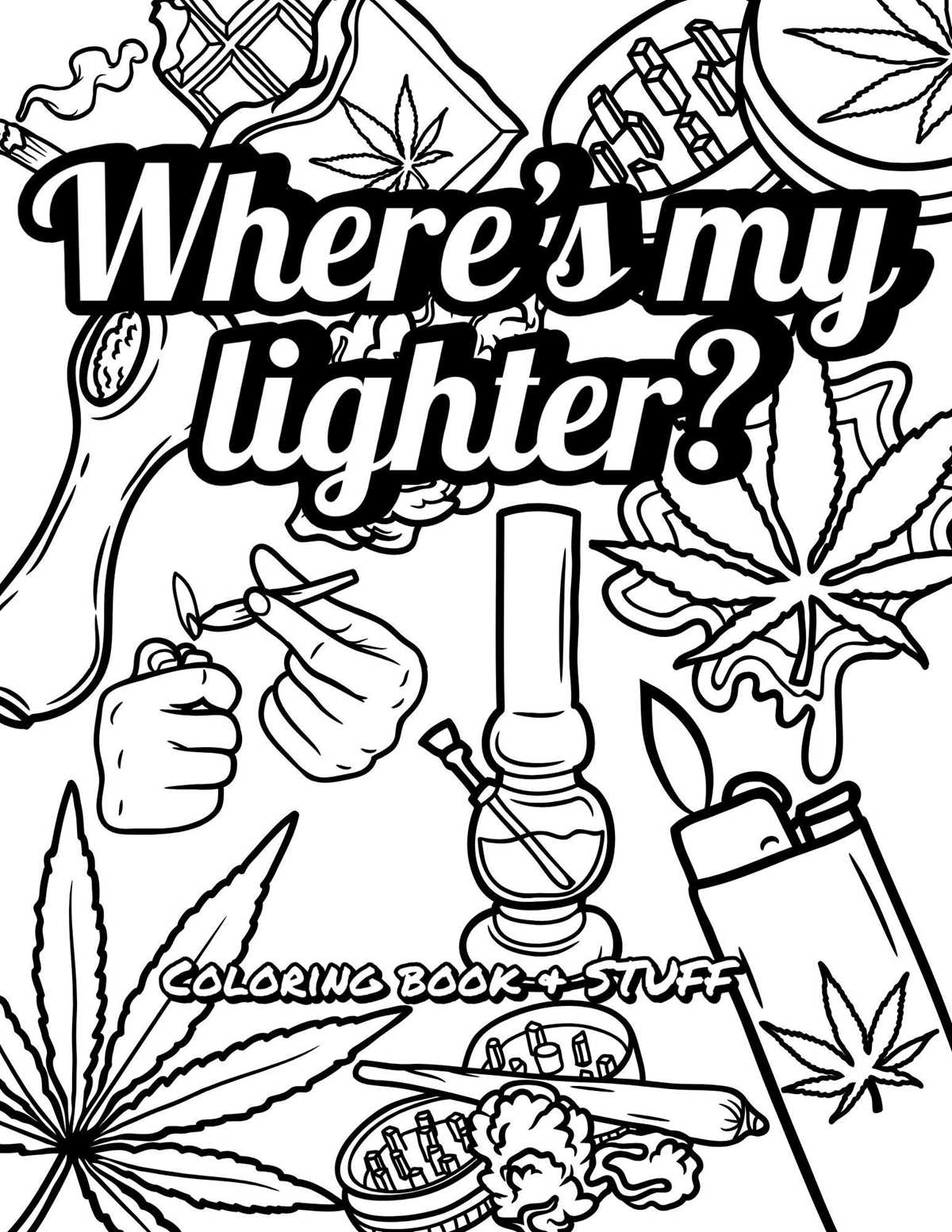 90s cartoon stoner coloring pages printable