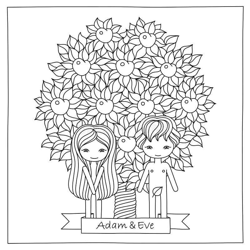 adam and eve coloring pages printable