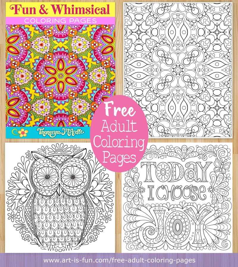 adult coloring page printable
