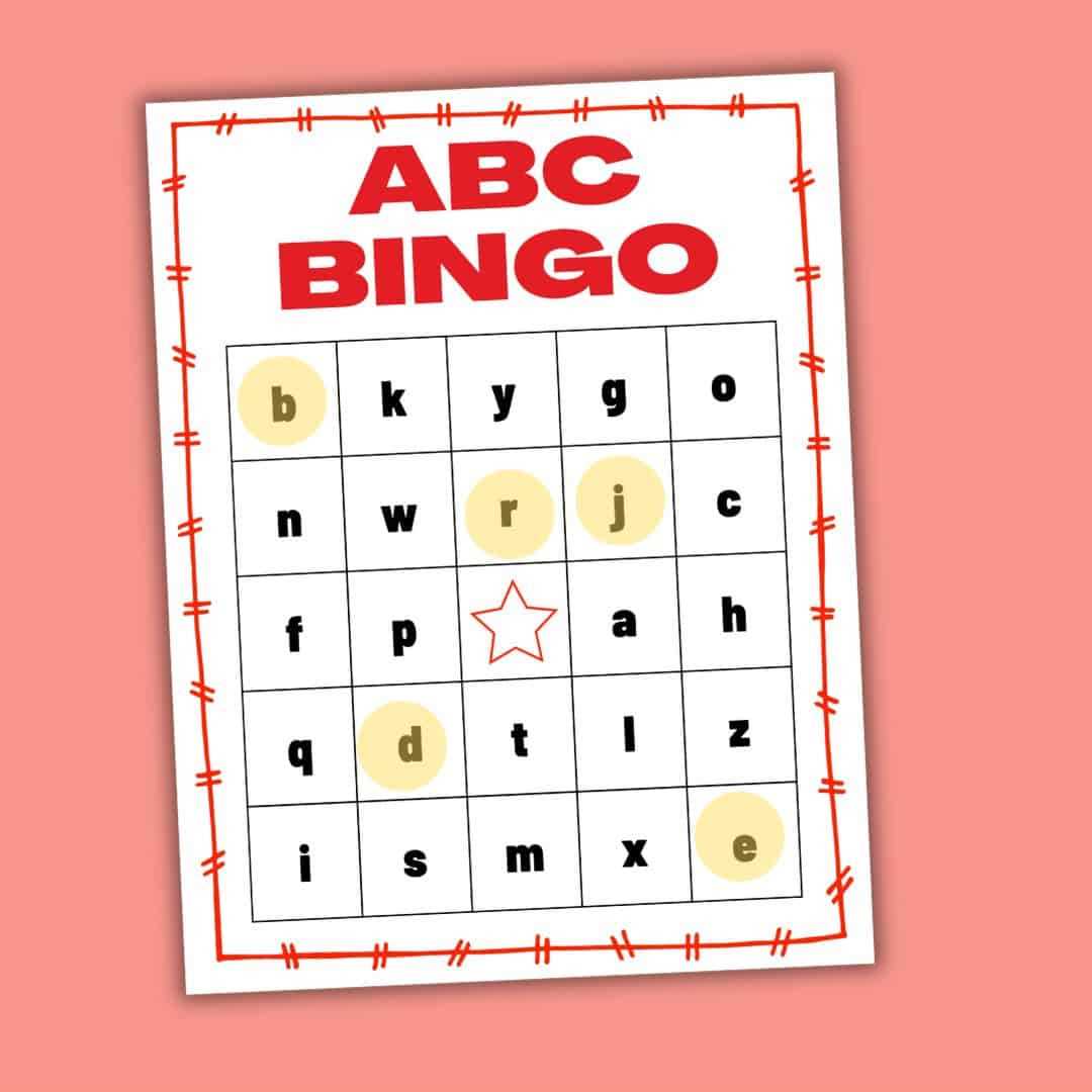 alphabet bingo free printable