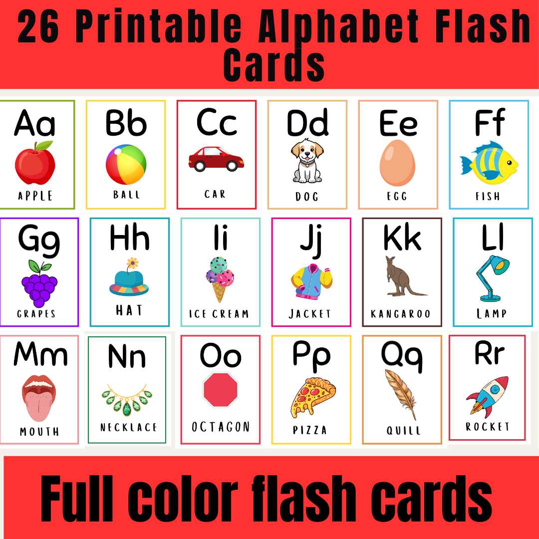 alphabet flashcards printable