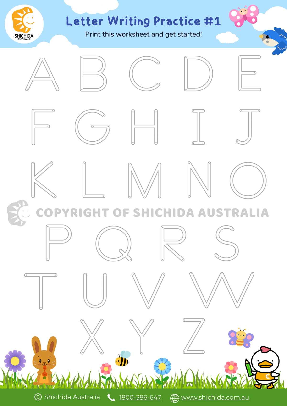 alphabet letter printable