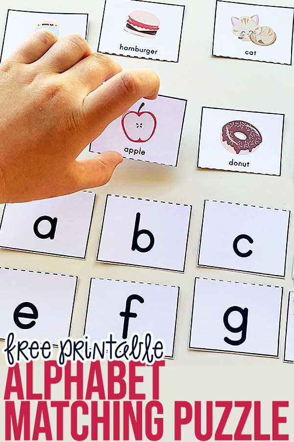 alphabet matching game printable