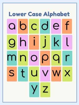 alphabet poster printable