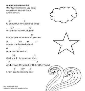 america the beautiful lyrics printable