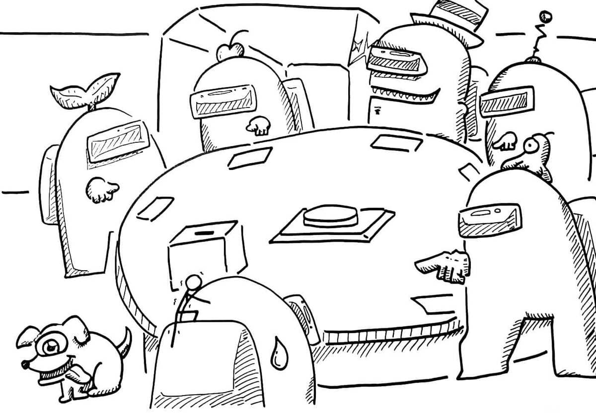 among us coloring pages printable free
