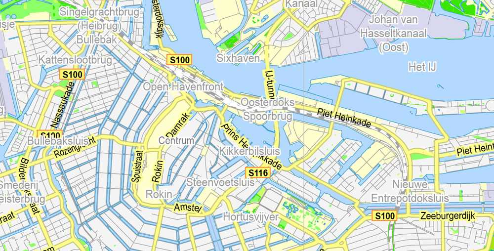 amsterdam city map printable