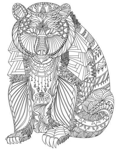 animal adult coloring pages printable