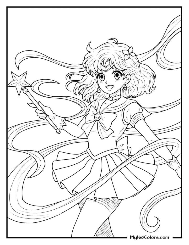 anime printable coloring pages