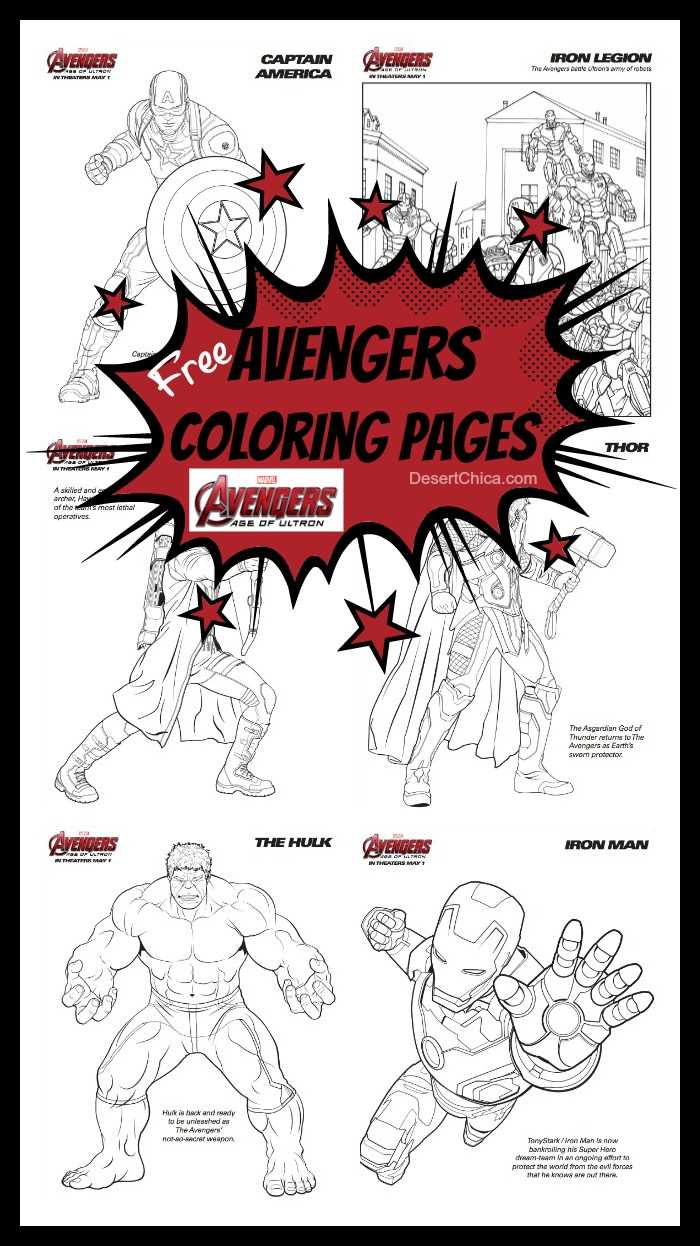 avengers coloring page printable