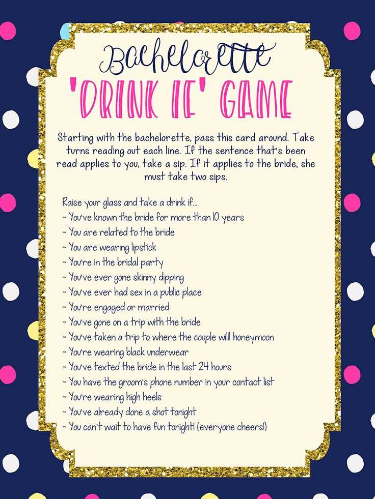 bachelorette party printable games