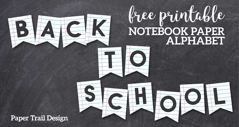 back to school free printables