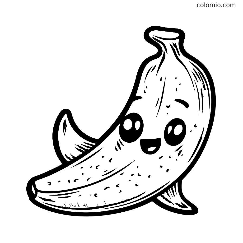 banana template printable