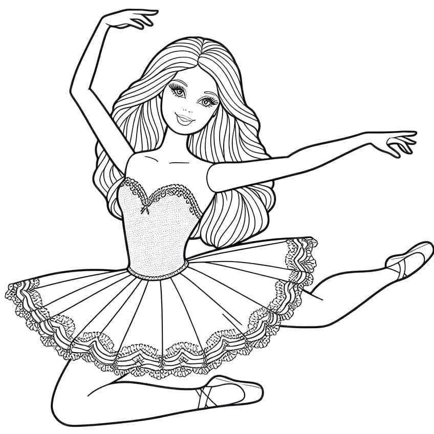 barbie coloring pages printable