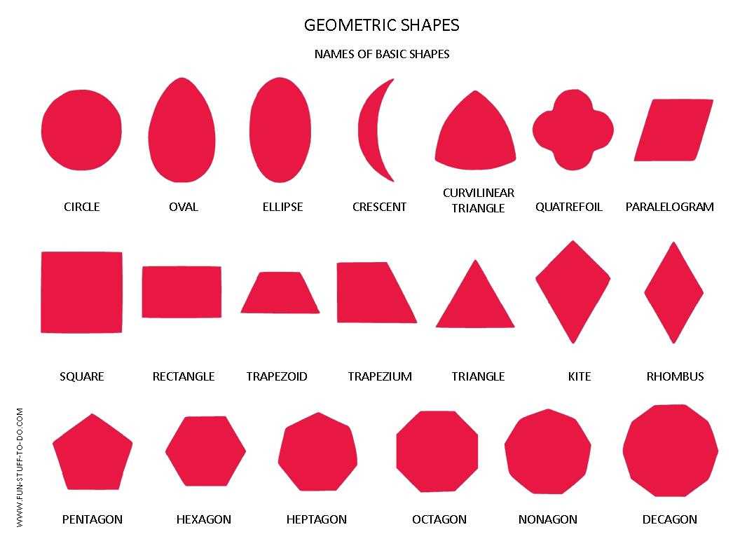 basic shapes printable