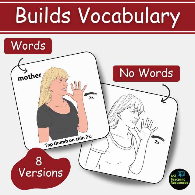basic words in sign language printable
