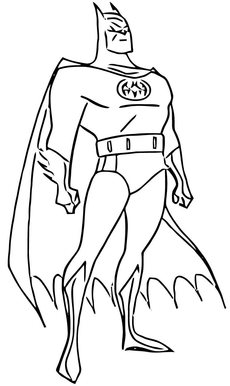 batman coloring pages free printable