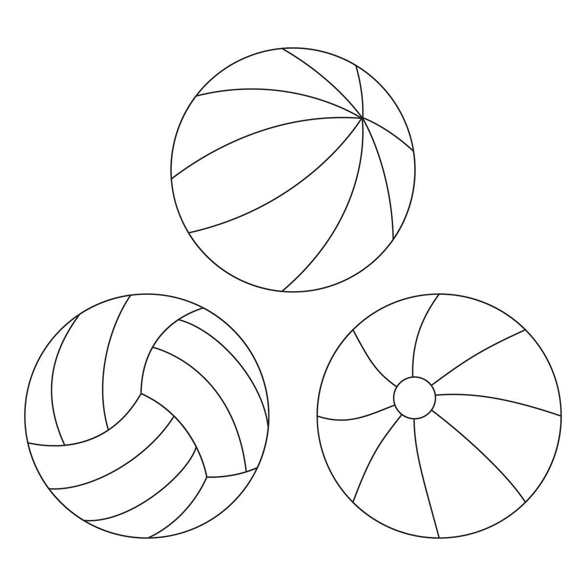 beach balls printables