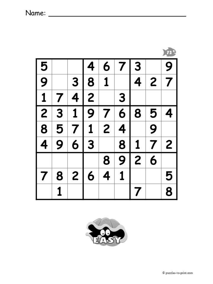 beginner easy sudoku printable