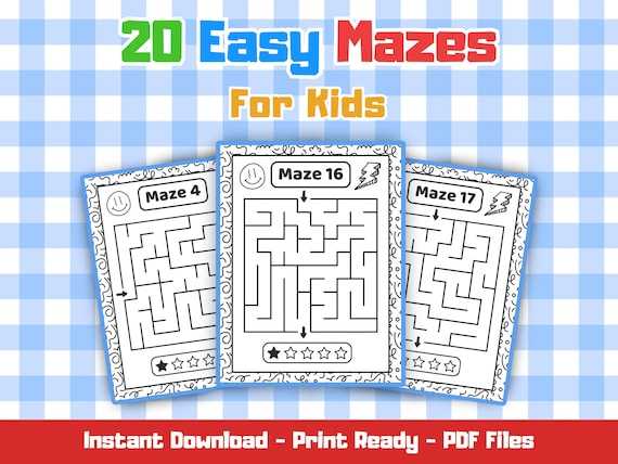 beginner mazes printable